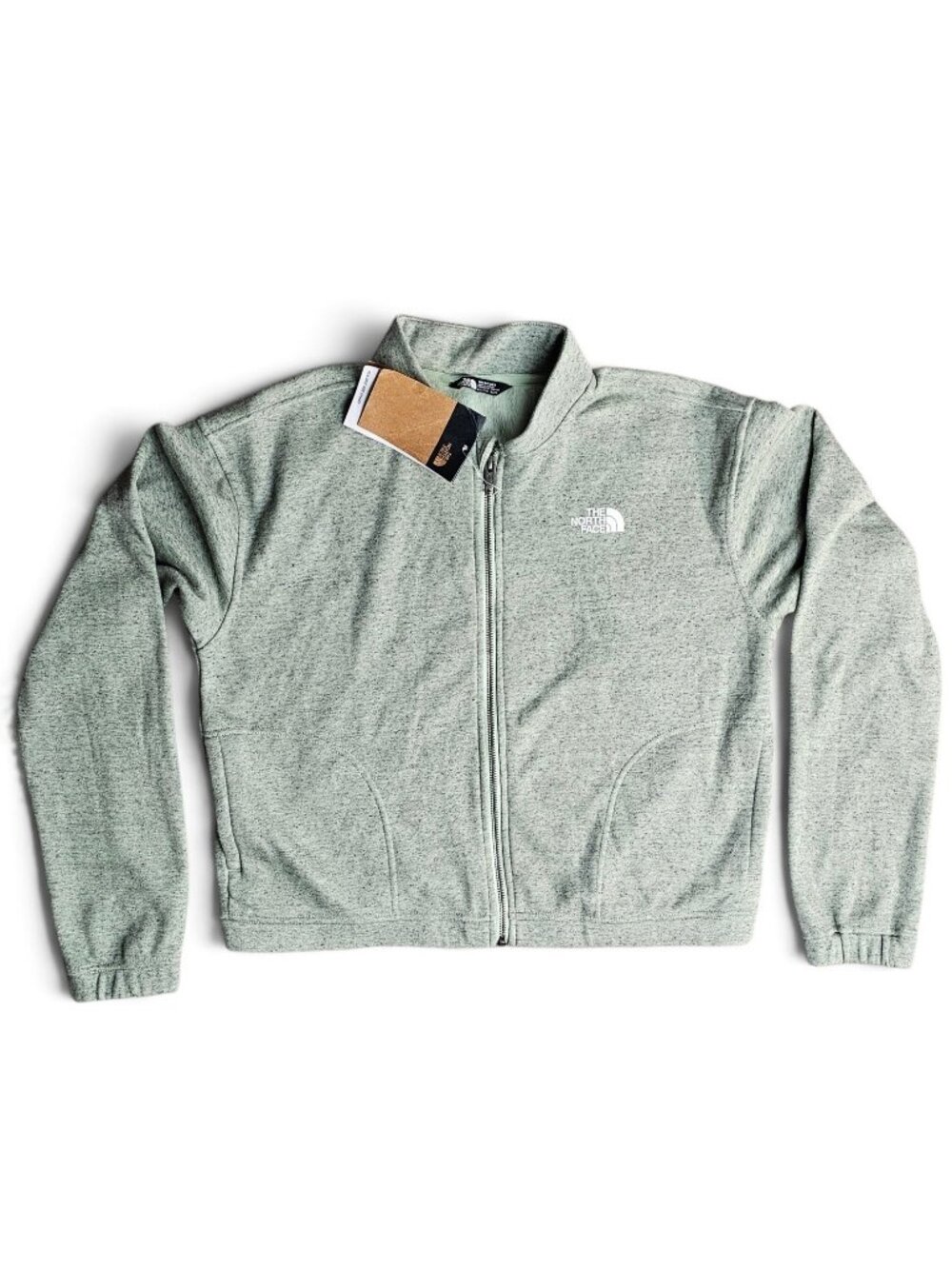 The North Face Girls Cozy Dream Fleece Jacket Misty Sage Heather XXL 18/ 20 NWT